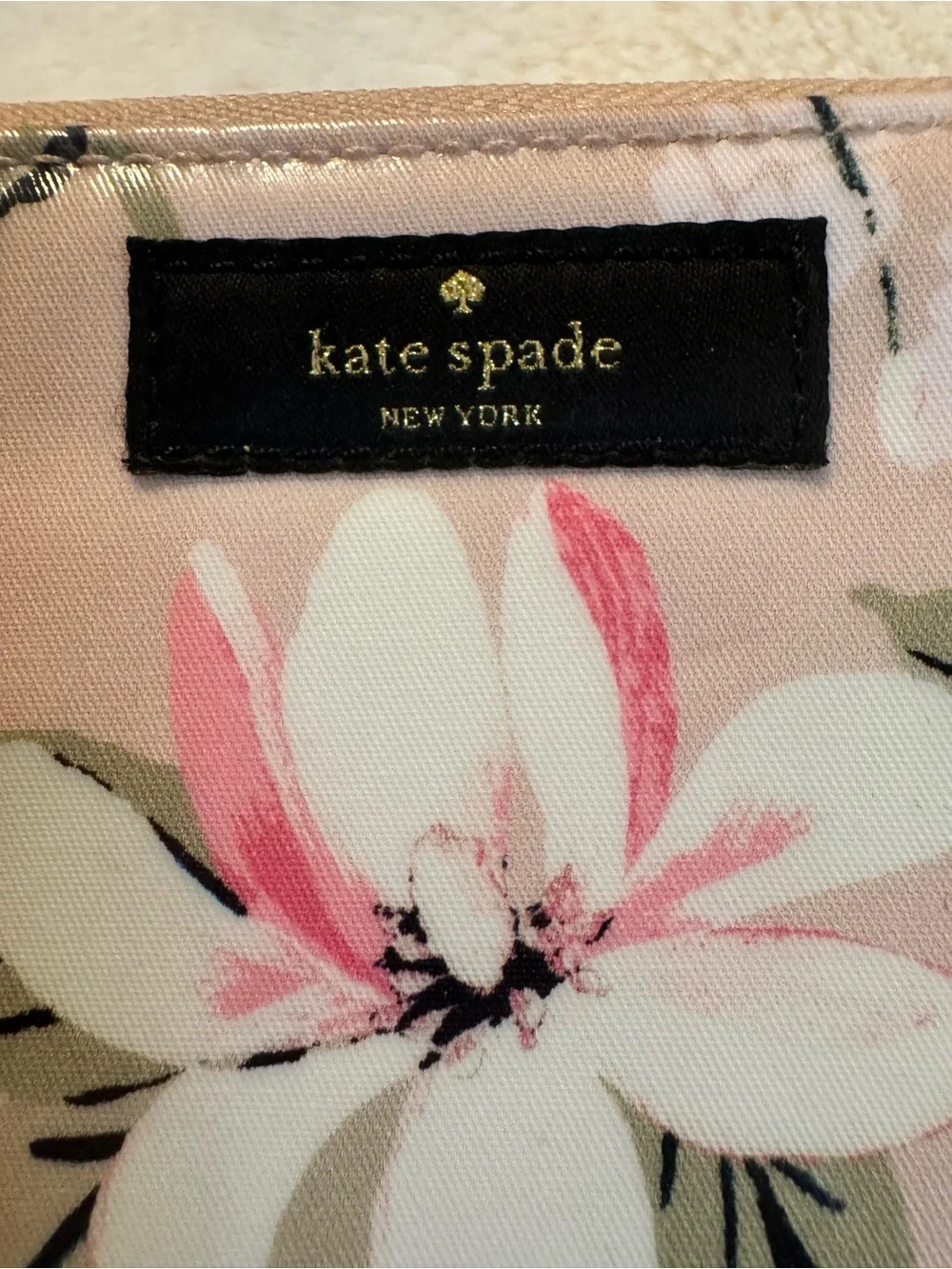 kate spade Pink Floral Zip-Around Wallet